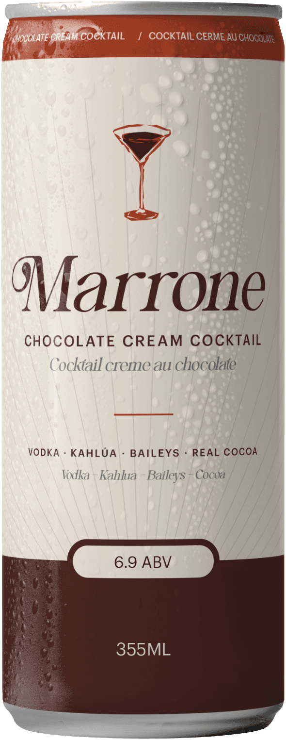 A can of Marrone Chocolate Cream Cocktail